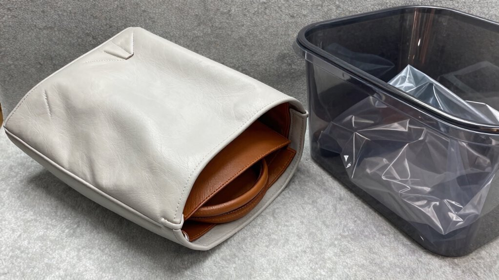 ensure breathable leather storage