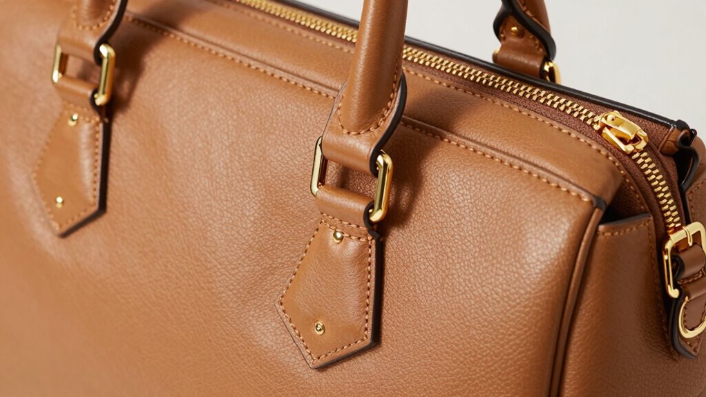 gold hardware enhances luxurious style