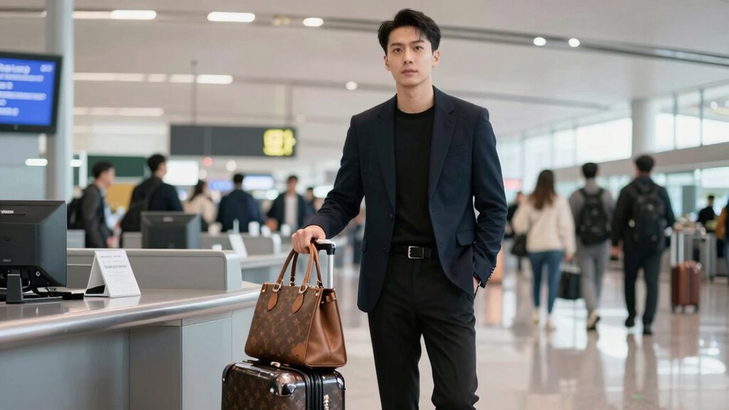 handling customs with luxury bags