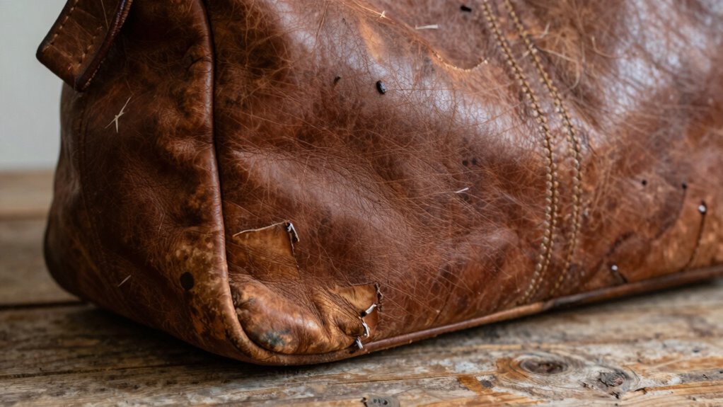 leather bag repair signs