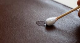 leather pen stain removal