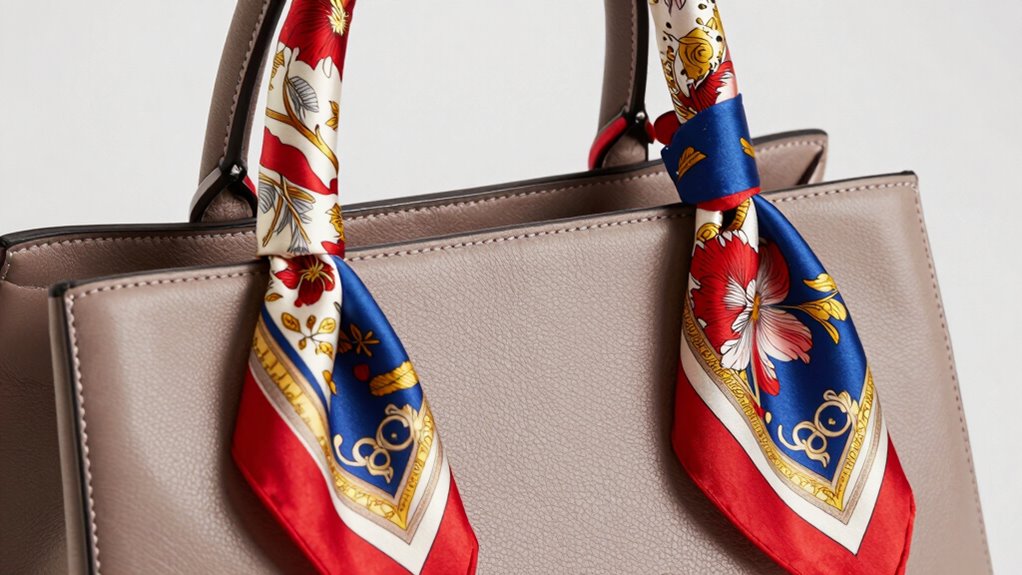 secure stylish twilly wrapping