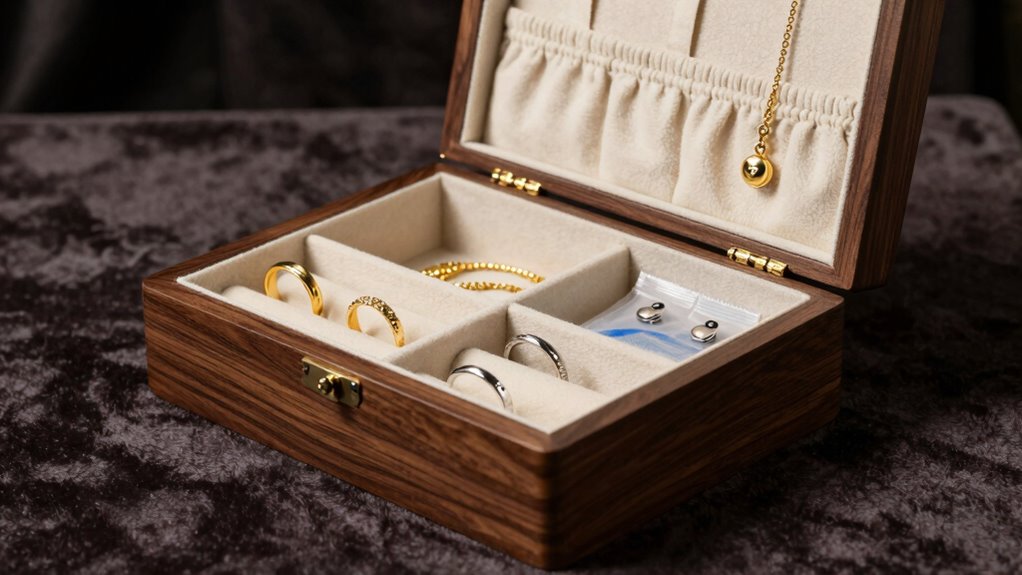 use anti tarnish storage materials