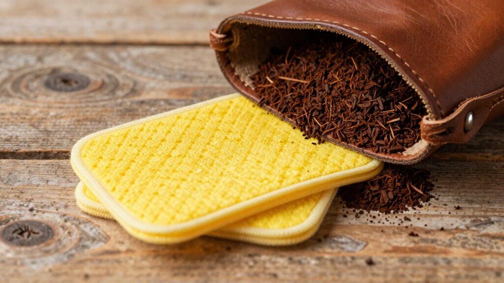 use coffee grounds deodorize