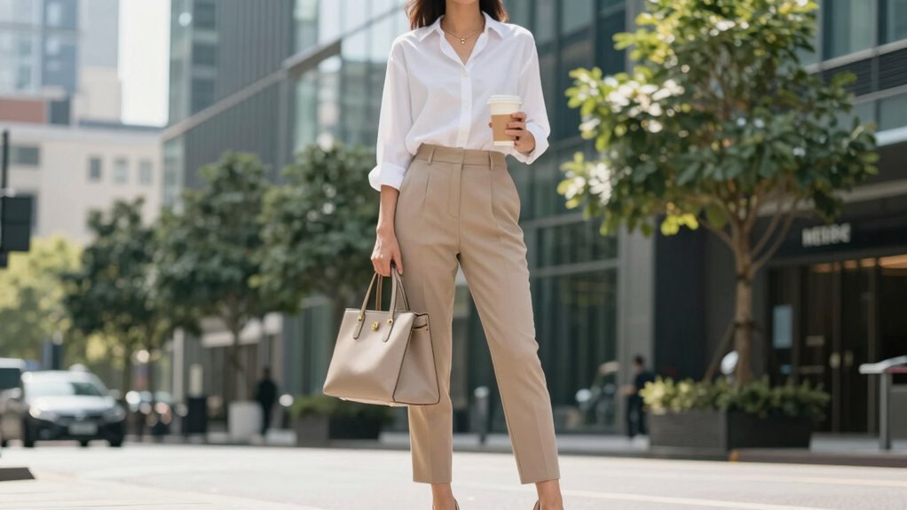 versatile neutral bag styling