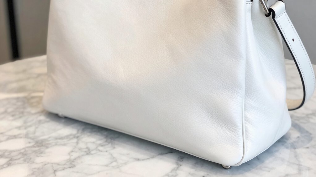 white bags require frequent cleaning