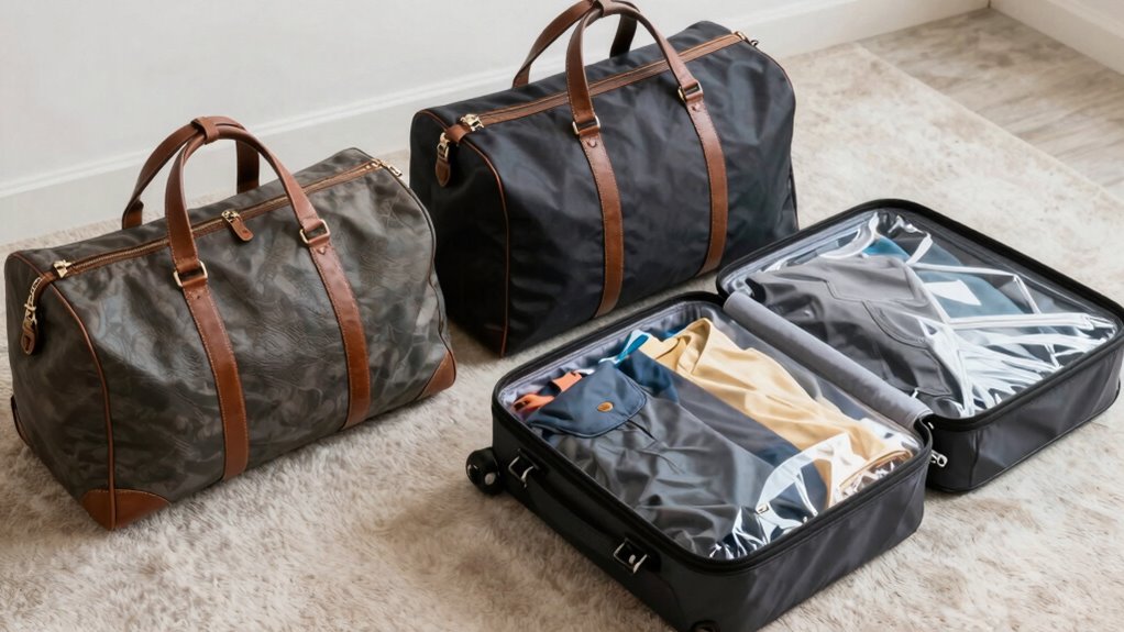 wrinkle free organized travel clothing