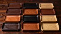 luxury leather catchall trays