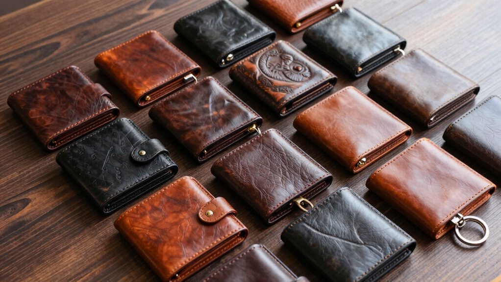 luxury leather key wallets