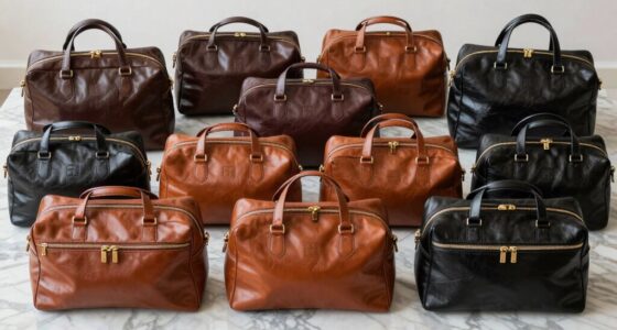 luxury leather toiletry bags