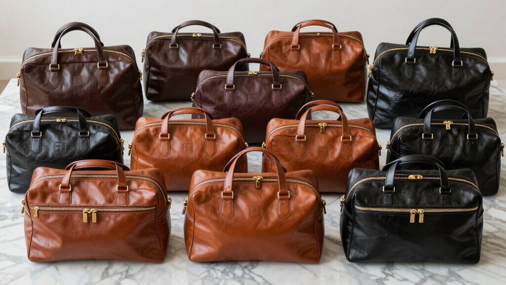 luxury leather toiletry bags