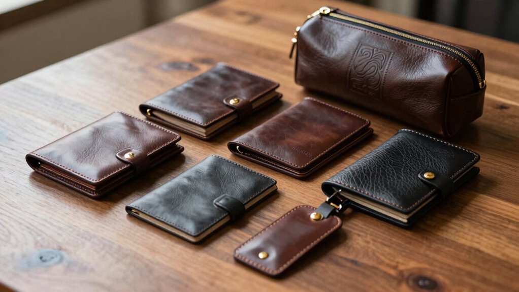 luxury leather travel sets