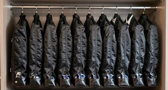 luxury suit garment storage