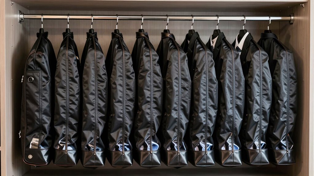 luxury suit garment storage