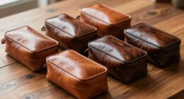 premium leather dopp kits