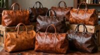 top full grain leather duffels