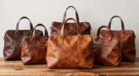top full grain leather totes