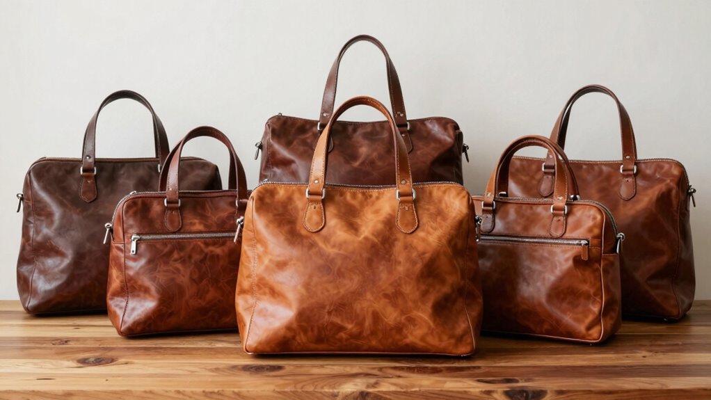 top full grain leather totes
