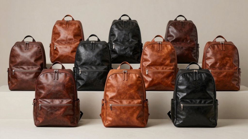 top leather backpack security