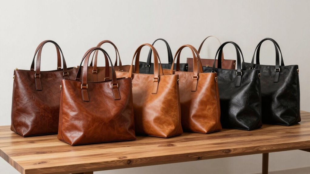 top leather tote bags