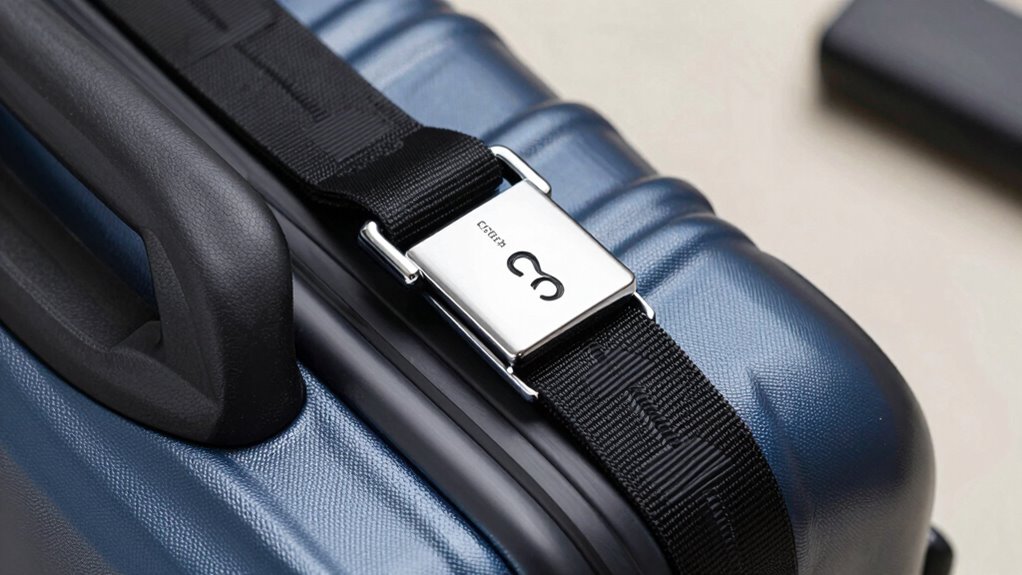 top lockable luggage straps