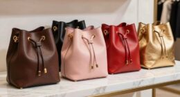 top luxury leather bucket bags
