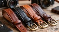 top luxury leather camera straps