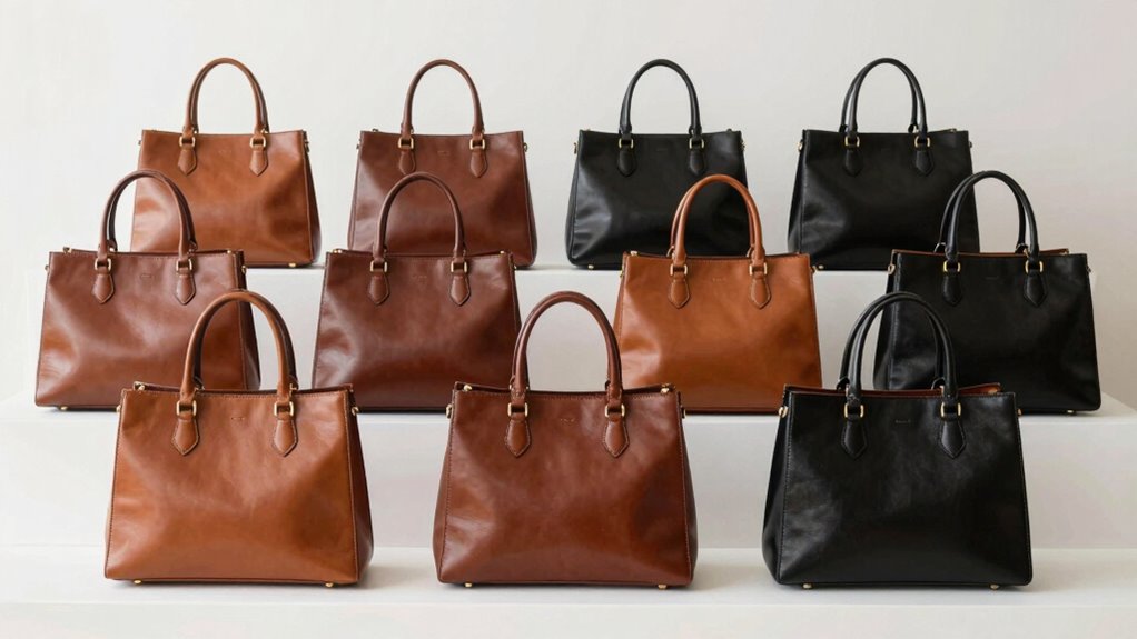 top office leather totes