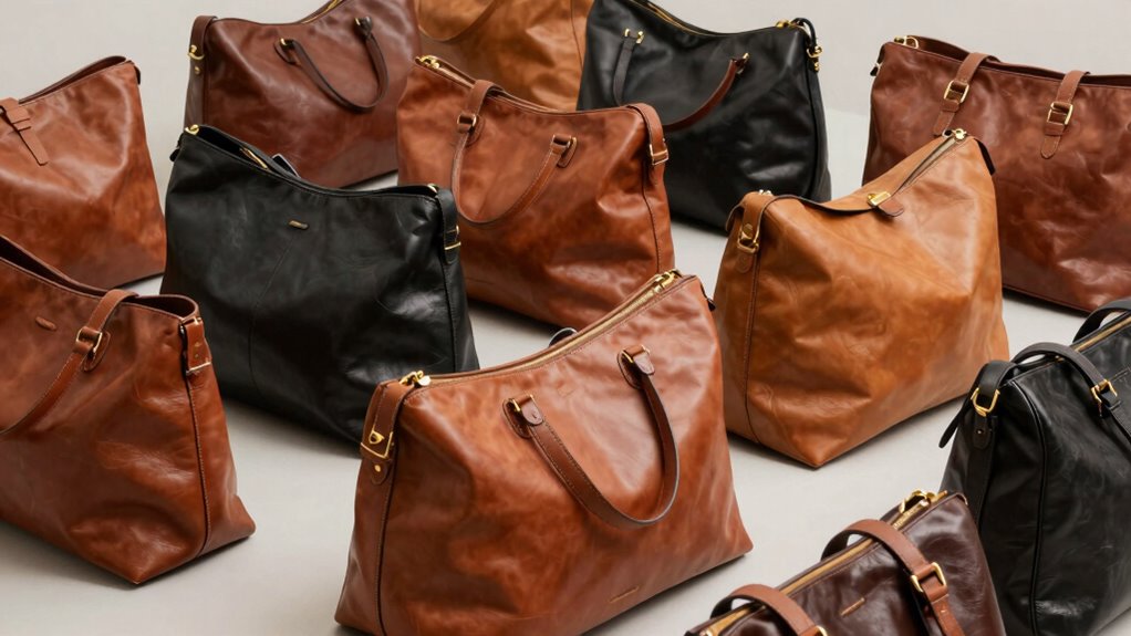 top oversized leather bags