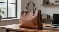 top pebbled leather totes