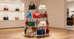 top rotating handbag stands