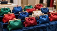 top satin evening clutches