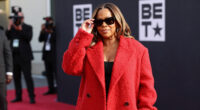 Queen Latifah Bundles Up in a Bold, Oversized Coat on the 2026 BET Awards Red Carpet