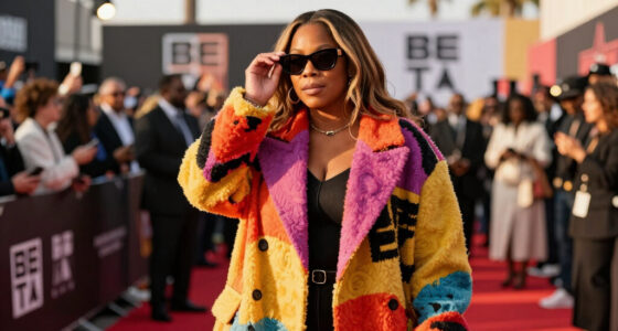 Queen Latifah Bundles Up in a Bold, Oversized Coat on the 2026 BET Awards Red Carpet