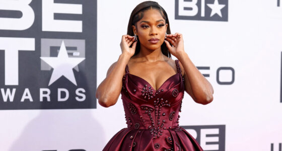 Teyana Taylor Wows in Bold Burgundy Gown at the 2026 BET Awards