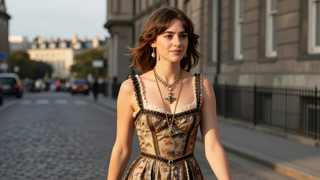 Daisy Edgar-Jones Pairs Her Custom Vivienne Westwood With 19Th Century Jewelry For A Very Jane Austin Look
