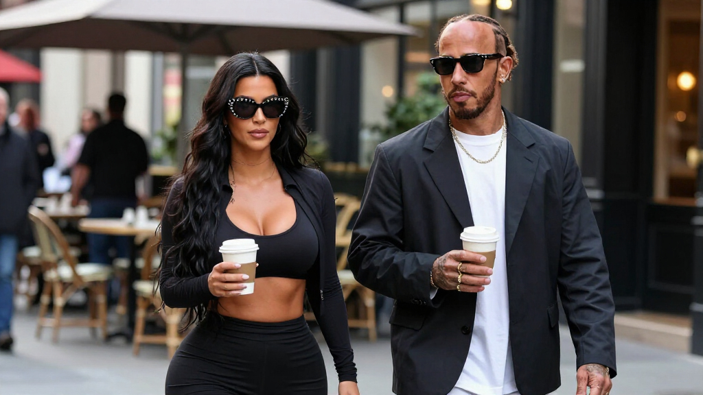 Kim Kardashian And Lewis Hamilton Have Found Their Loved-up Couple Style Rhythm