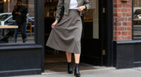 All The Fashion Girls Are Wearing This Tricky-Length Skirt