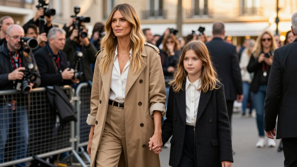 Heidi Klum Makes Paris Fashion Week A Family Affair With Daughter Lou Samuel
