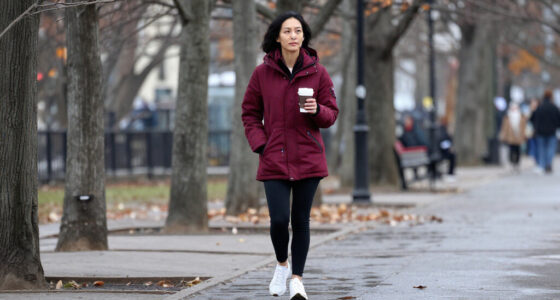 Hold The Black Jackets—J.Law's Winter Jacket Color Makes Leggings And Sneakers Look Way Chicer