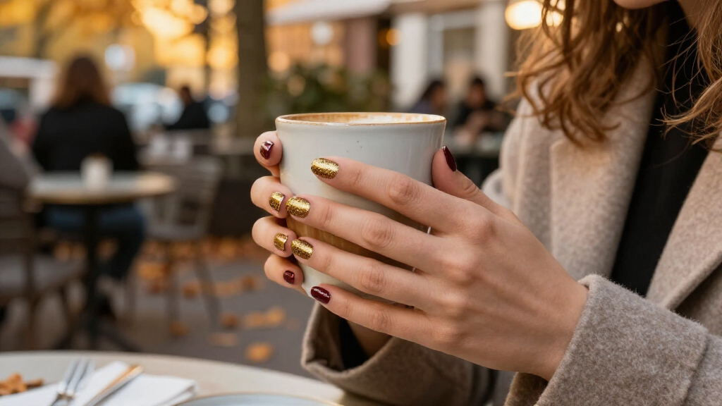 Taylor Swift Just Made ‘Gold Fairy Dust’ Nails Fall’s Dreamiest Manicure